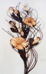 bouquet tige florale art deco