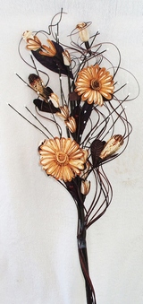 bouquet tige florale art deco