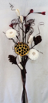 bouquet tige florale art deco