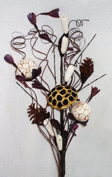 bouquet tige florale art deco