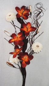 bouquet tige florale art deco
