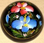 coffret peint pour fleur de savon sculptée artisanalement fleur artificielle, coffret laqué