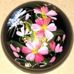 coffret peint pour fleur de savon sculptée artisanalement fleur artificielle, coffret laqué