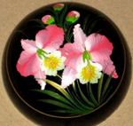 coffret peint pour fleur de savon sculptée artisanalement fleur artificielle, coffret laqué