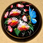coffret peint pour fleur de savon sculptée artisanalement fleur artificielle, coffret laqué