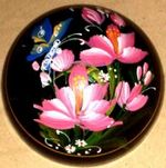 coffret peint pour fleur de savon sculptée artisanalement fleur artificielle, coffret laqué