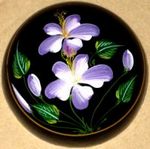 coffret peint pour fleur de savon sculptée artisanalement fleur artificielle, coffret laqué