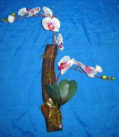 orchidée artificielle composées - modèle magnoorchid_0023 orchidée artificielle composee sur souche bois