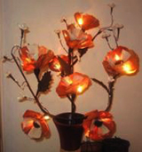 bouquet Art Deco lumineux