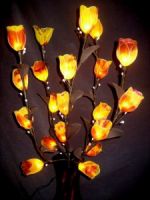 bouquet tige florale artificielle Fleurs Décoratives Lumineuses Mousseline Nylon - modèle bouquet tige florale artificielle fleur lumineuse