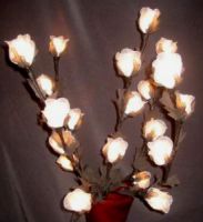 bouquet tige florale artificielle Fleurs Décoratives Lumineuses Mousseline Nylon - modèle bouquet tige florale artificielle fleur lumineuse