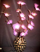 bouquet tige florale artificielle - tige florale decorative lumineuse - fleur artificielle bouquet tige florale artificielle fleur lumineuse