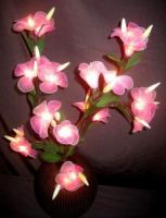 bouquet tige florale artificielle - tige florale decorative lumineuse bouquet tige florale artificielle fleur lumineuse