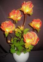 bouquet tige florale artificielle - tige florale decorative lumineuse bouquet tige florale artificielle fleur lumineuse
