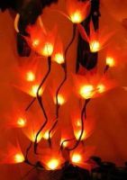 bouquet tige florale artificielle Fleurs Décoratives Lumineuses Mousseline Nylon - modèle bouquet tige florale artificielle fleur lumineuse