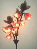 bouquet tige florale artificielle Fleurs Décoratives Lumineuses Mousseline Nylon - modèle bouquet tige florale artificielle fleur lumineuse