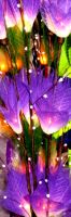 bouquet tige florale artificielle Fleurs Décoratives Lumineuses Mousseline Nylon - modèle tige fleur artificielle deco