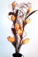bouquet lumineux tige florale - Fleur decorative lumineuse - modèle bouquet Art Deco lumineux