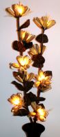 bouquet lumineux tige florale - Fleur decorative lumineuse - modèle bouquet Art Deco lumineux