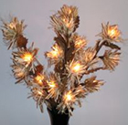 bouquet lumineux tige florale - Fleur decorative lumineuse - modèle bouquet Art Deco lumineux